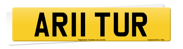 Registration number AR11 TUR